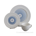 Vente chaude Supports de luxe 18pcs Vaisselle en porcelaine en céramique